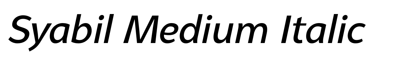 Syabil Medium Italic